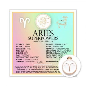 Mini Card Zodiac Aries