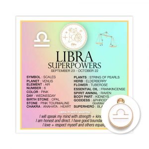 Mini Card Zodiac Libra