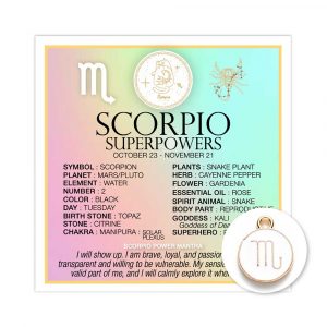 Mini Card Zodiac Scorpio