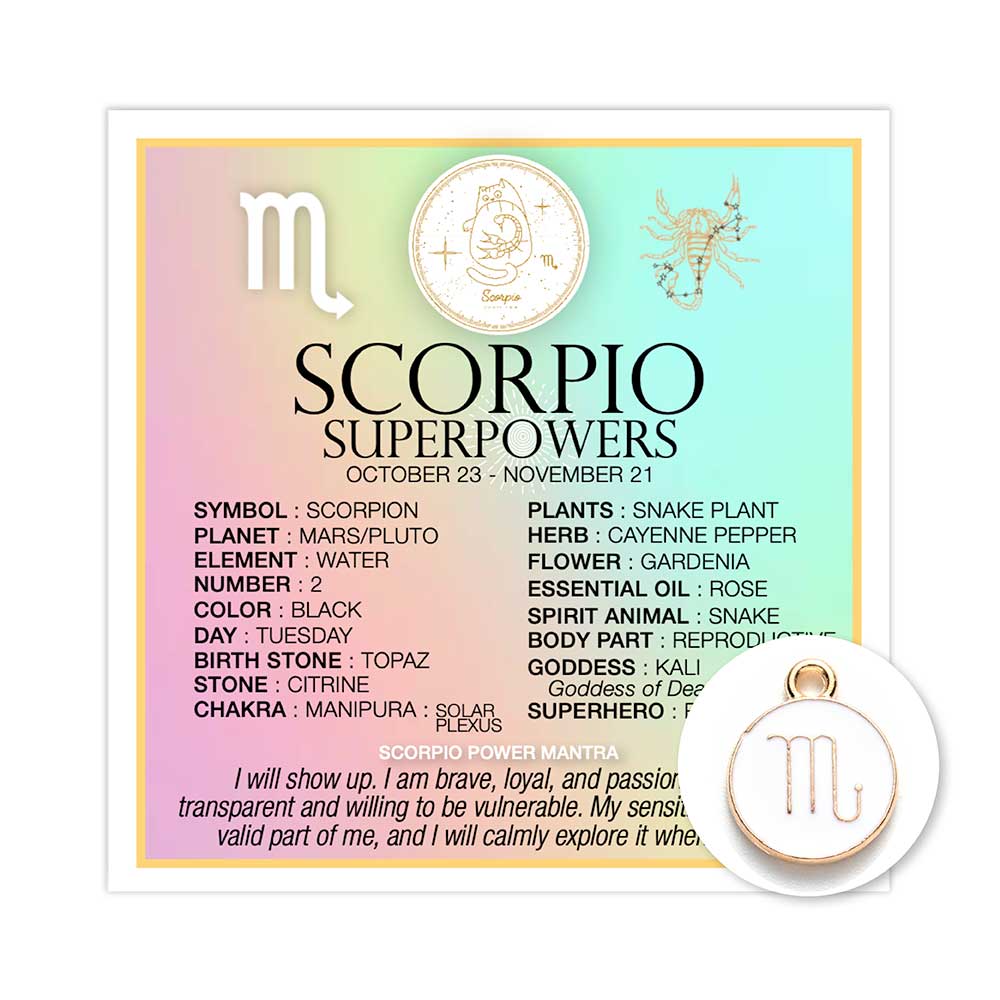 Mini Card Zodiac Scorpio