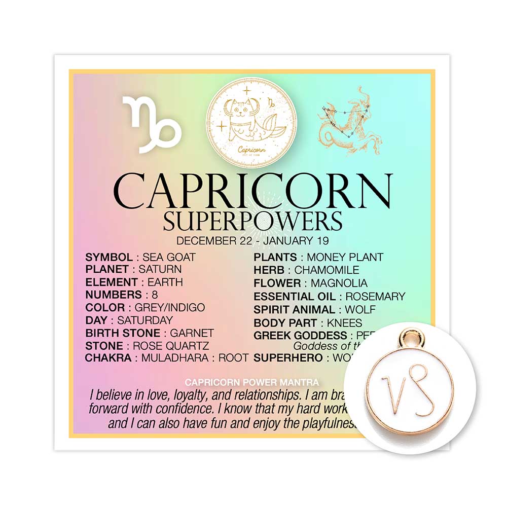 Mini Card Zodiac Capricorn