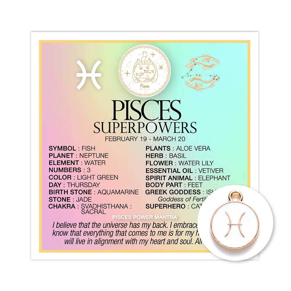 Mini Card Zodiac Pisces