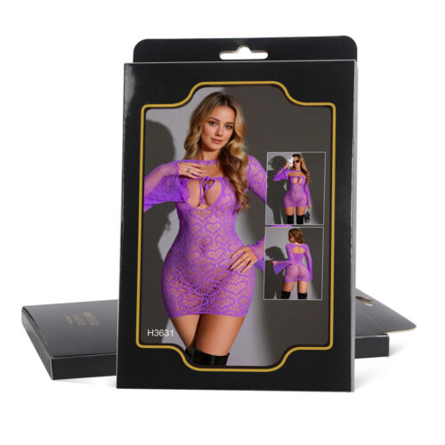 Heart Bell Sleeve Dress