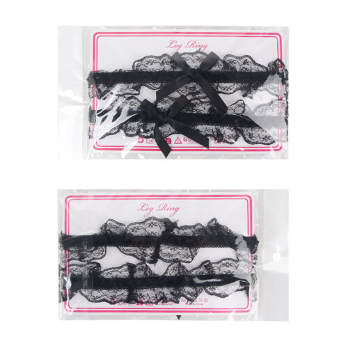 Black lace garter