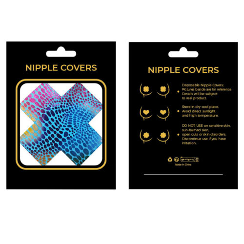 Fish Scale Cross Nipple Cover