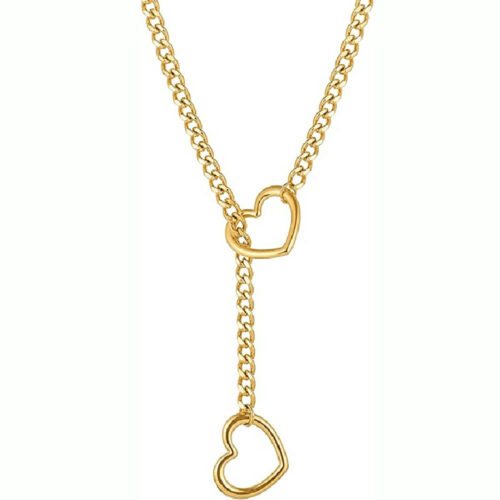 Gold Heart Slip Chain