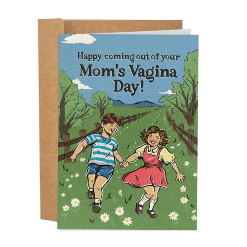Sleazy-Greetings-Happy-Coming-Out-of-Vagina-Card