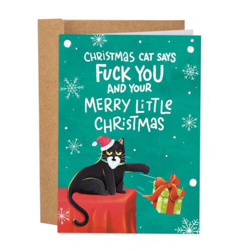 Sleazy-Greetings-Xmas-Cat-Says-Fuck-You-Card