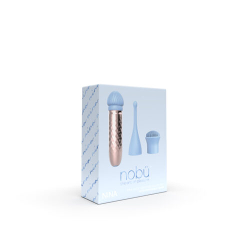 Nobü Essentials - Nina Vibrating Bullet Set - Rose Gold & Blue