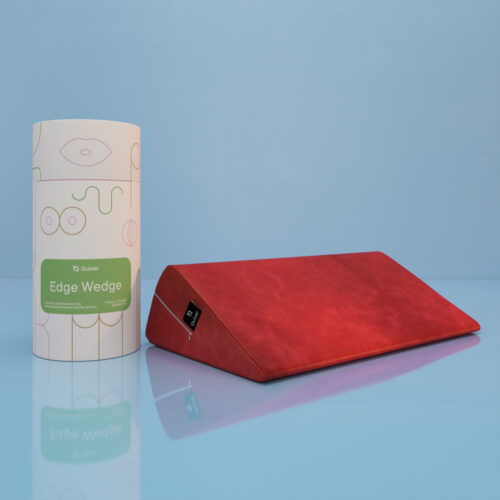 Edge-Wedge-Faux-Leather-Cherry