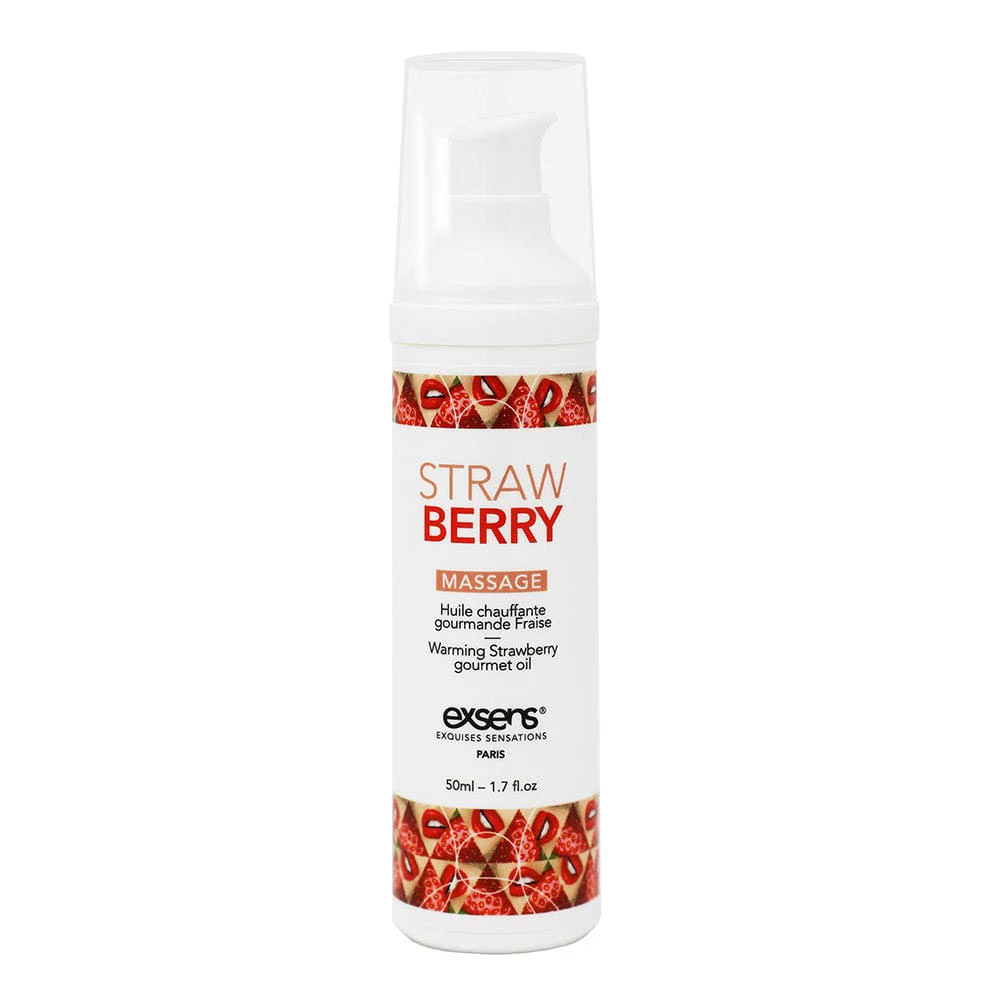 Exsens – Gourmet Warming Massage Oil – Strawberry