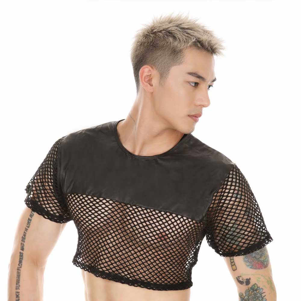 RFE – Croptop Fishnet Wetlook