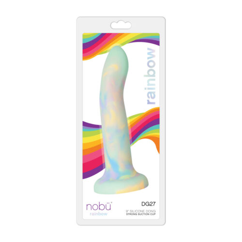 Nobü Rainbow - DG27 XLarge Dildo with Suction Cup - Green Tie-Dye