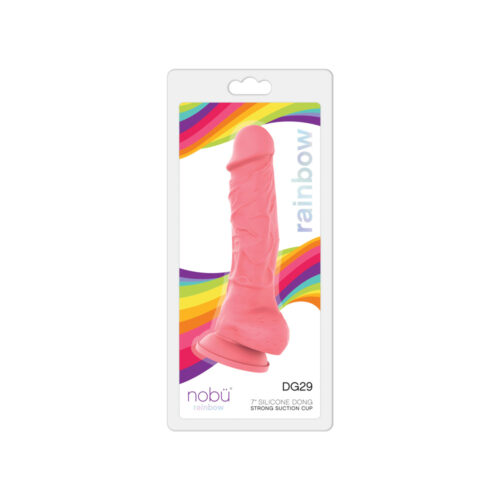 Nobü Rainbow - DG29 Medium Dildo with Suction Cup - Pink