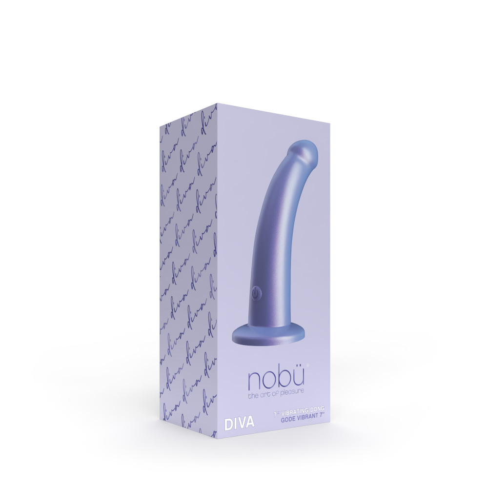 Nobü Essentials – Diva Vibrating Dong with Suction Cup – Purple