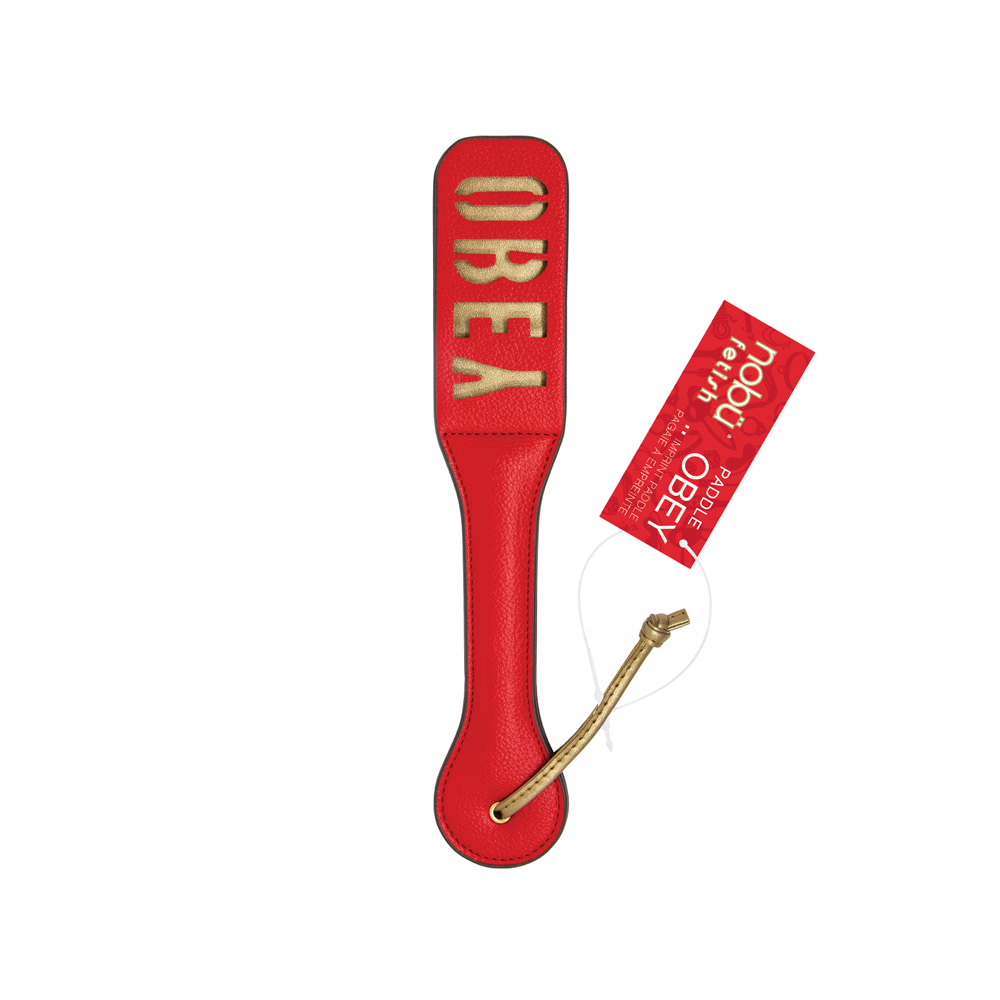 Nobü Fetish – Paddle Obey – Red/Gold