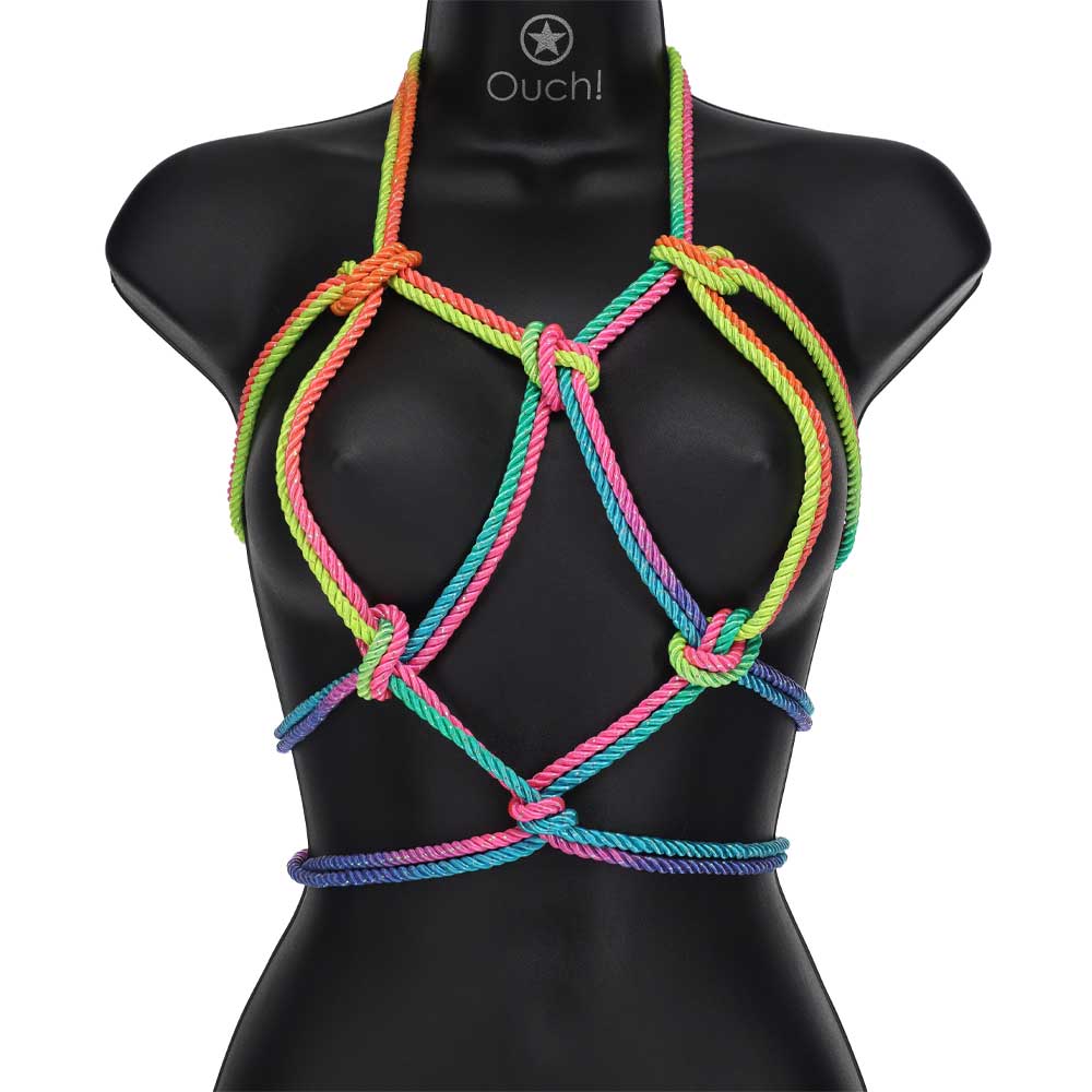 Ouch-Bondage-Rope-Nylon-10m.-Multi-Bright-3