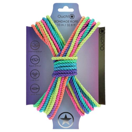 Ouch-Bondage-Rope-Nylon-10m.-Multi-Bright-4