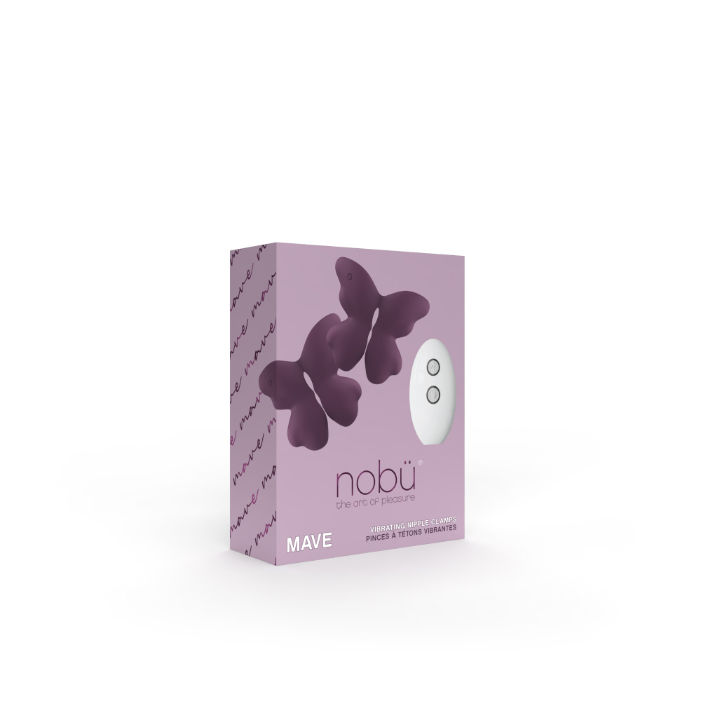 Nobü Essentials – Mave Vibrating Nipple Clamps – Purple