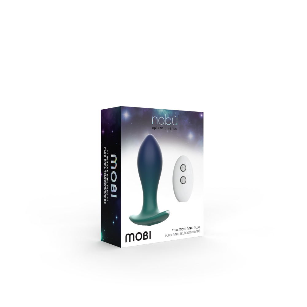 Nobü Xplore-U – Mobi Vibrating Anal Plug – Blue/Green